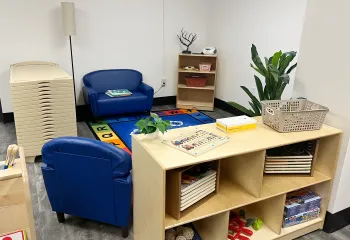 preschool classroom reading nook