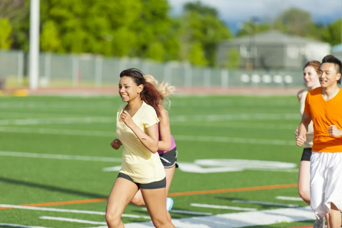Teens Running
